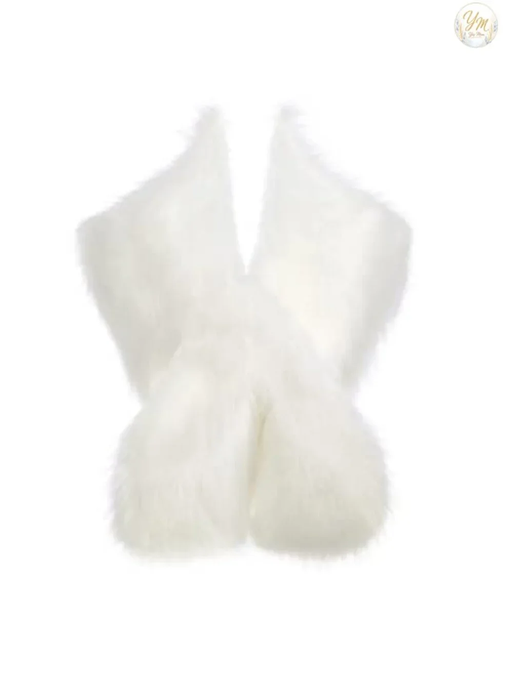 Faux Fur Shawl Wrap Winter Bridal Party Cover Up